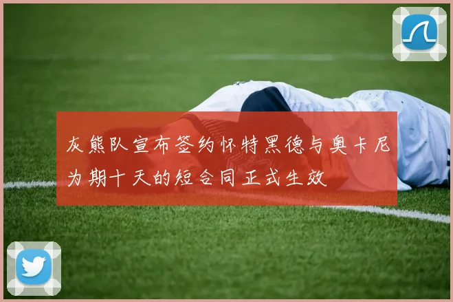 灰熊队宣布签约怀特黑德与奥卡尼为期十天的短合同正式生效